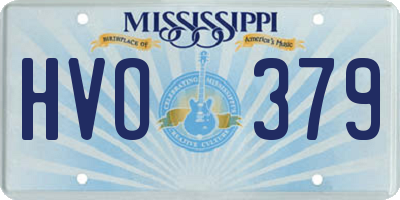 MS license plate HVO379
