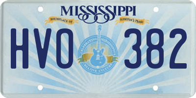MS license plate HVO382