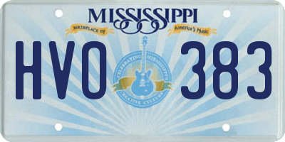 MS license plate HVO383