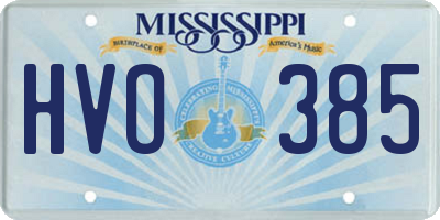 MS license plate HVO385