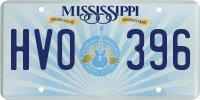 MS license plate HVO396