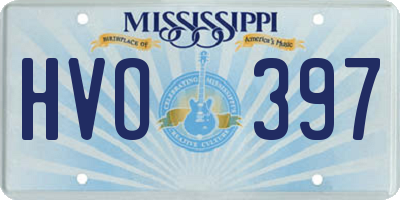 MS license plate HVO397