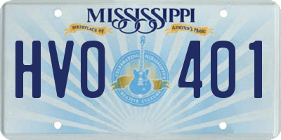 MS license plate HVO401
