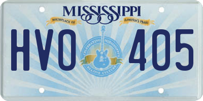 MS license plate HVO405