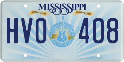 MS license plate HVO408