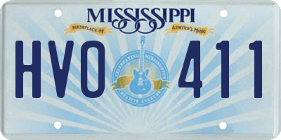 MS license plate HVO411