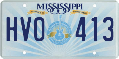 MS license plate HVO413