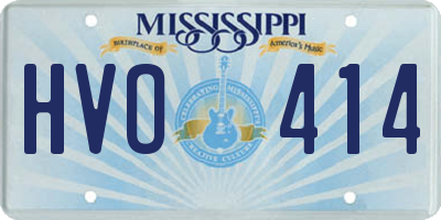 MS license plate HVO414