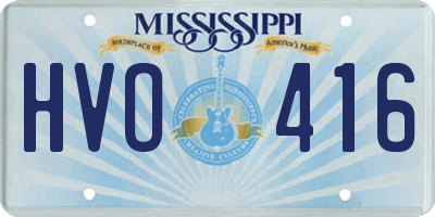 MS license plate HVO416