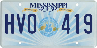 MS license plate HVO419