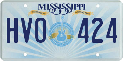 MS license plate HVO424