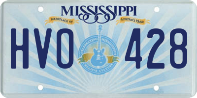 MS license plate HVO428