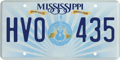MS license plate HVO435