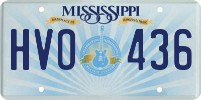 MS license plate HVO436