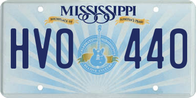 MS license plate HVO440