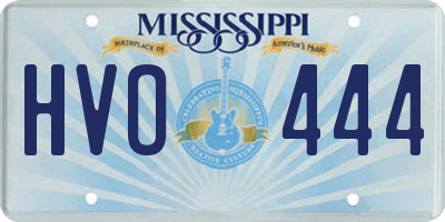MS license plate HVO444