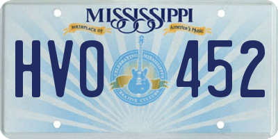 MS license plate HVO452