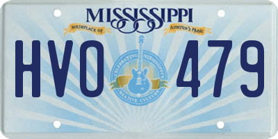 MS license plate HVO479