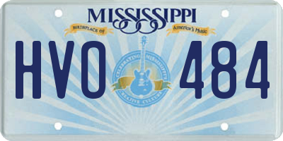MS license plate HVO484