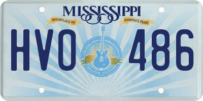 MS license plate HVO486
