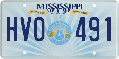 MS license plate HVO491