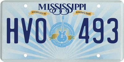 MS license plate HVO493