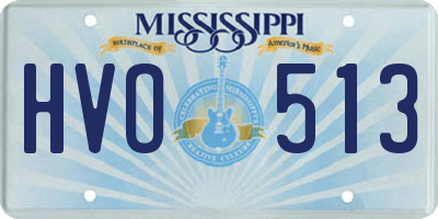 MS license plate HVO513