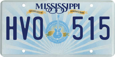 MS license plate HVO515