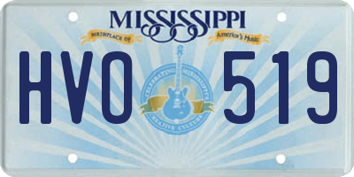 MS license plate HVO519