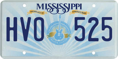 MS license plate HVO525