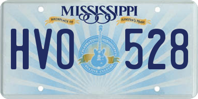 MS license plate HVO528
