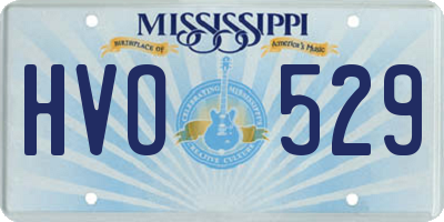 MS license plate HVO529