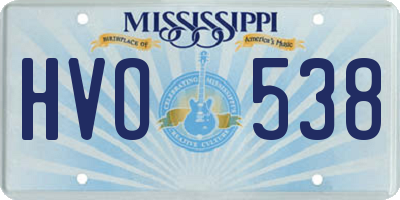 MS license plate HVO538