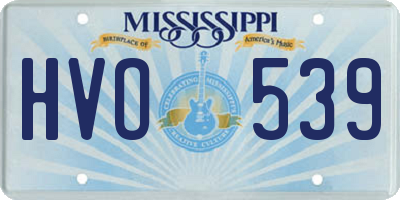 MS license plate HVO539