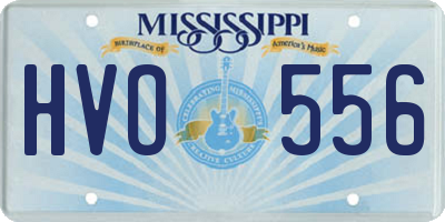 MS license plate HVO556