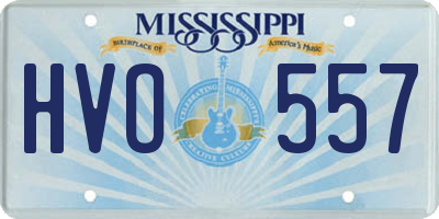 MS license plate HVO557