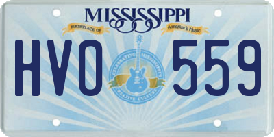 MS license plate HVO559