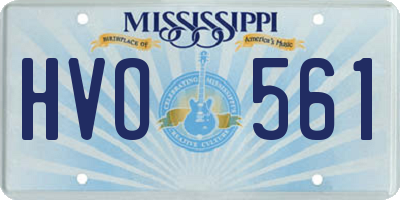 MS license plate HVO561