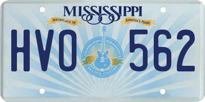 MS license plate HVO562