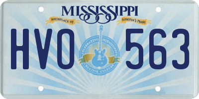 MS license plate HVO563