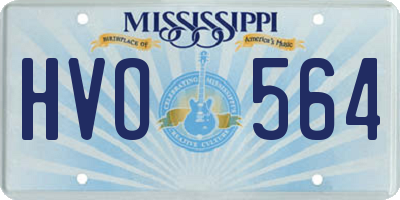 MS license plate HVO564