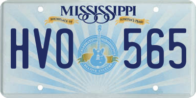 MS license plate HVO565