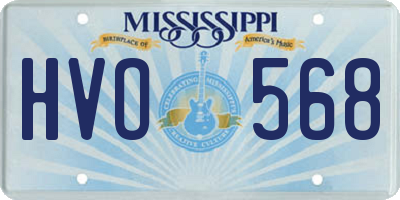 MS license plate HVO568