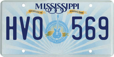 MS license plate HVO569