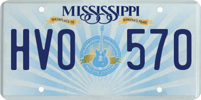 MS license plate HVO570