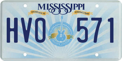MS license plate HVO571