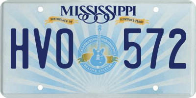 MS license plate HVO572
