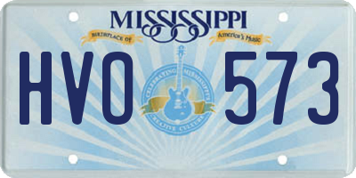 MS license plate HVO573