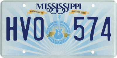 MS license plate HVO574