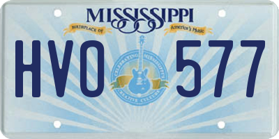 MS license plate HVO577